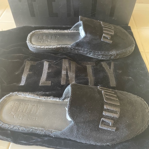Puma FENTY X Black Suede Espadrilles. - Picture 2 of 4